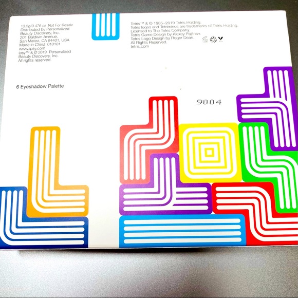 NIB TETRIS x IPSY 6 Bold Metallic Neutral Shades Eyeshadow Palette Block Party - Picture 8 of 8